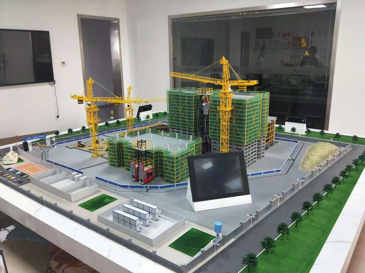 玉屏建筑施工场景模型